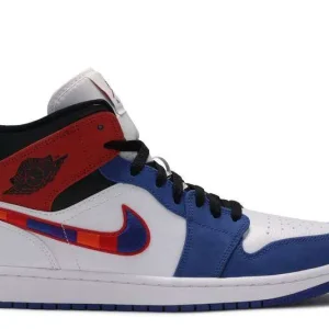 AIR JORDAN 1 MID 'MULTICOLORED SWOOSH'