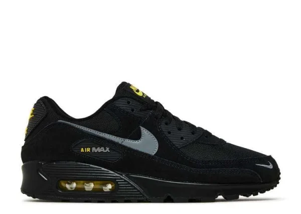 AIR MAX 90 'REFLECTIVE SWOOSH BLACK YELLOW STRIKE'
